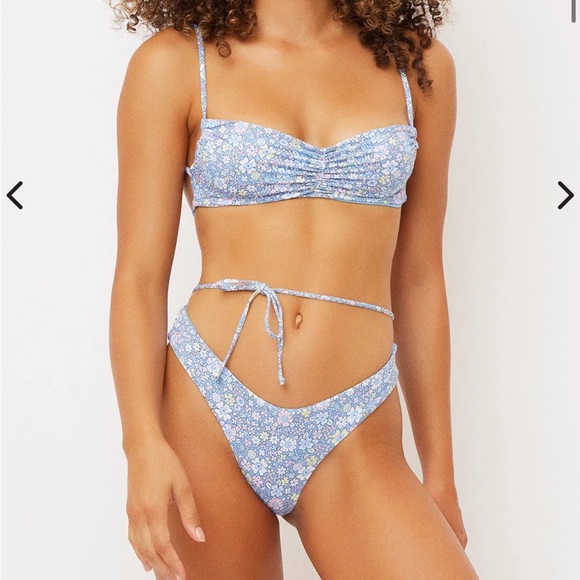 Frankie’s Bikini Springtime Jagger Bandeau, Foxy String Top, Foxy Cheeky Bottom - Picture 4 of 16